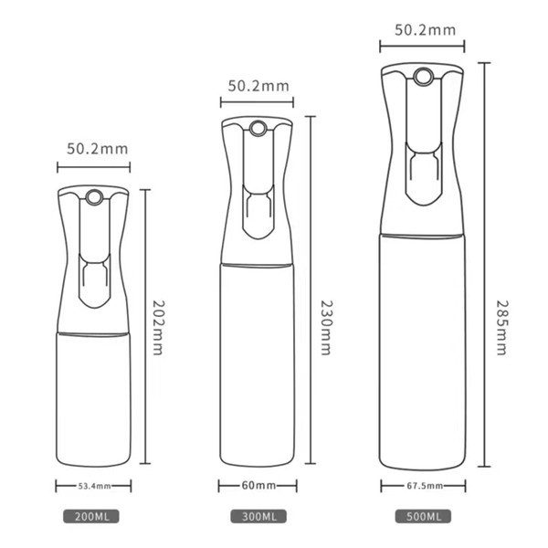 continuous spray bottle for hair